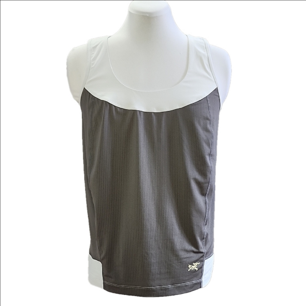 ARC'TERYX Cita gray color block athletic training tank top